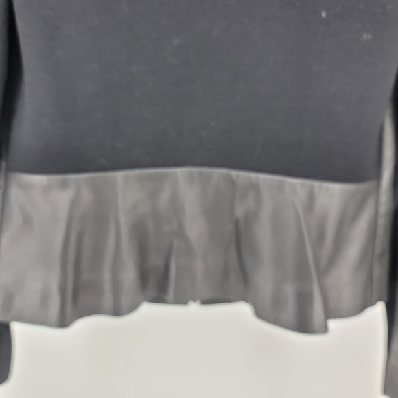 Hinge by Nordstrom Womens Black 100% Lamb Leather Zippered Jacket NWT Size Small - Picture 12 of 16